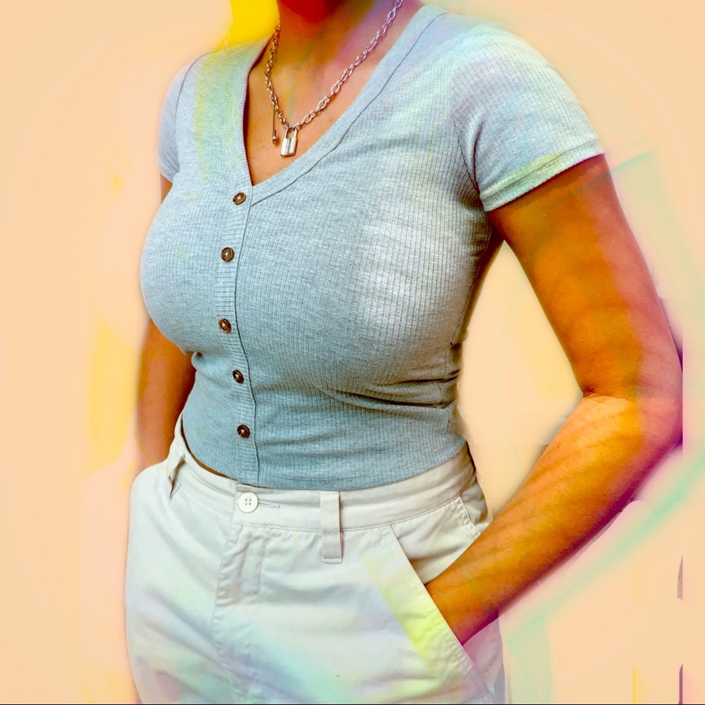 Cute Fitted Button up Shirt